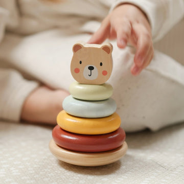 3in1 Toy Box - Sorting Blocks, Stackable Pyramid and Elephant On Wheels — 6