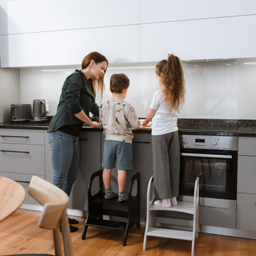 Ette Tete MIIMO® in hoogte verstelbaar opstapje – Zwart – productbeeld 2 — 2