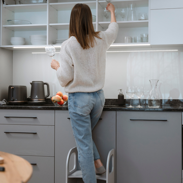 Ette Tete MIIMO® in hoogte verstelbaar opstapje – Grijs – productbeeld 4 — 4
