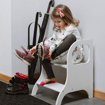 Ette Tete MIIMO® in hoogte verstelbaar opstapje – Wit – productbeeld 2 — 2