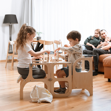 Ette Tete MIIMO® in hoogte verstelbaar opstapje – Naturel hout – productbeeld 8 — 8