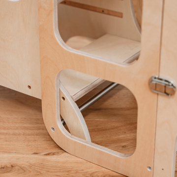 Ette Tete MIIMO® in hoogte verstelbaar opstapje – Naturel hout – productbeeld 14 — 14