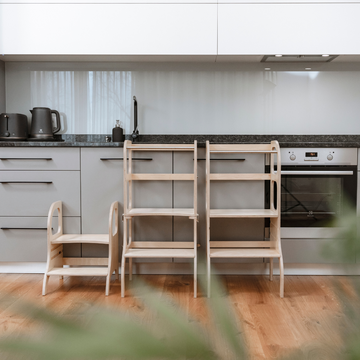Ette Tete MIIMO® in hoogte verstelbaar opstapje – Naturel hout – productbeeld 17 — 17