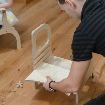 Ette Tete MIIMO® in hoogte verstelbaar opstapje – Naturel hout – productbeeld 19 — 19