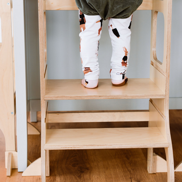 Ette Tete STEP UP in hoogte verstelbare leertoren – Naturel hout – productbeeld 10 — 10