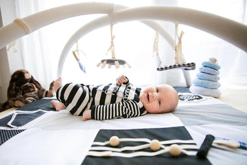 Baby Activity Mat, 100x100cm - Black and White — 5