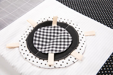 Baby Activity Mat, 100x100cm - Black and White — 10