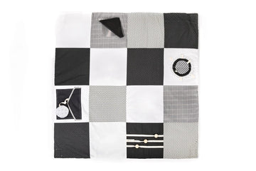 Baby Activity Mat, 100x100cm - Black and White — 6