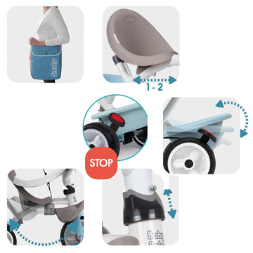 Baby Balade Plus Tricycle - Blue — 8