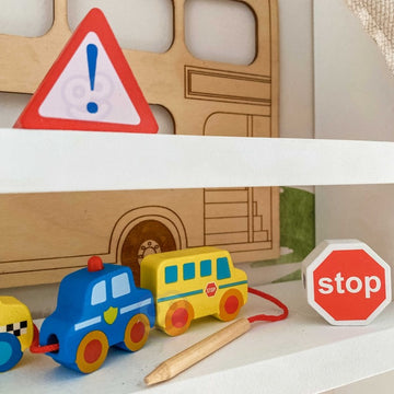 Car Shaped Wooden Threading Blocks  — 7