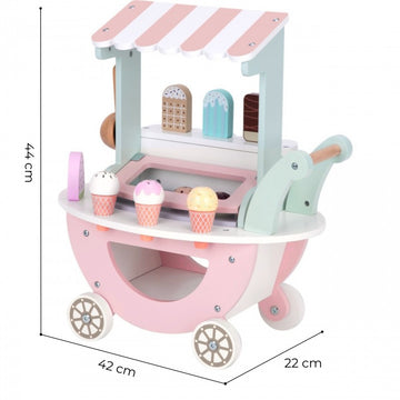 Wooden Ice Cream Shop With Cart — 3