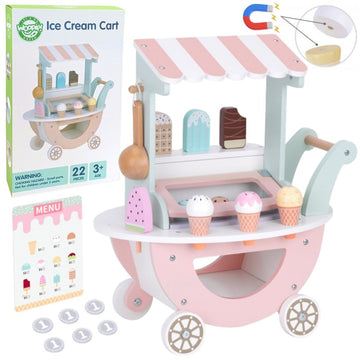 Wooden Ice Cream Shop With Cart — 15
