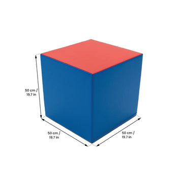 Foam Mega Cube Building Block - Blue & Red — 4