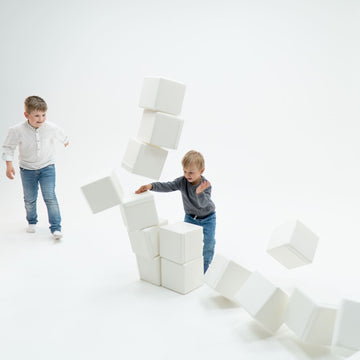 Foam Mega Cube Building Block - Ivory — 3