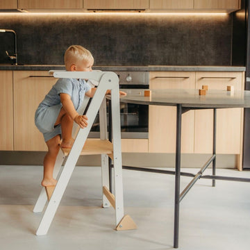 Foldable Kitchen Tower With Removable Rail — 3