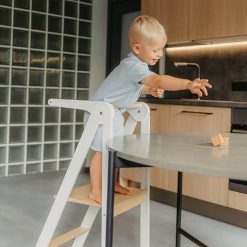 Foldable Kitchen Tower With Removable Rail — 4