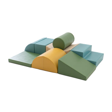Soft Play 8 Foam Block Set - Pastel Turquoise Adventurer — 5