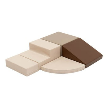 Soft Play 5 Foam Block Set - Chocolate Dune Corner Climber — 2