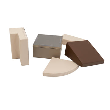 Soft Play 5 Foam Block Set - Chocolate Dune Corner Climber — 4
