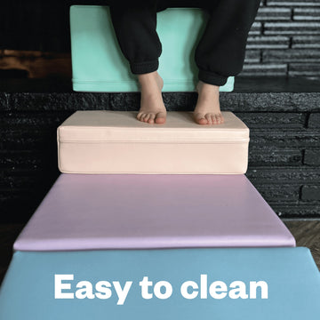 Soft Play 5 Foam Block Set - Light Pastel Corner Climber — 7