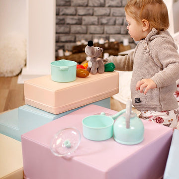 Soft Play 5 Foam Block Set - Light Pastel Corner Climber — 19