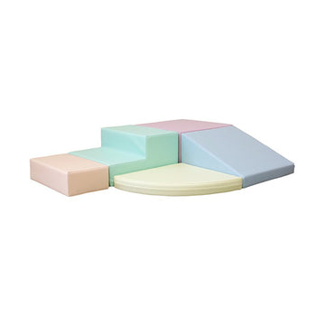 Soft Play 5 Foam Block Set - Light Pastel Corner Climber — 20