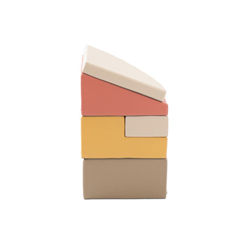Soft Play 5 Foam Block Set - Pastel Pink Corner Climber — 7