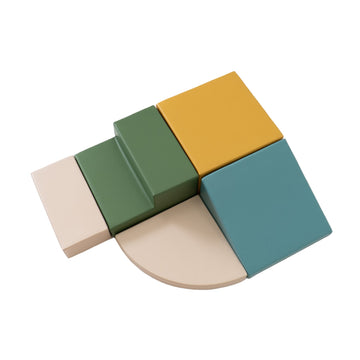 Soft Play 5 Foam Block Set - Pastel Turquoise Corner Climber — 11