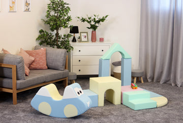 Soft Play 10 Foam Block Set - Light Pastel Creativity — 3