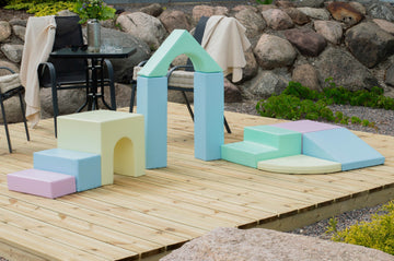 Soft Play 10 Foam Block Set - Light Pastel Creativity — 5