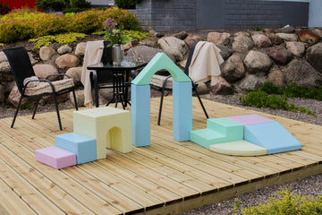 Soft Play 10 Foam Block Set - Light Pastel Creativity — 4