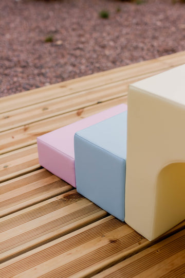 Soft Play 10 Foam Block Set - Light Pastel Creativity — 9