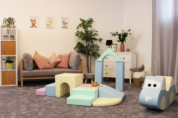 Soft Play 10 Foam Block Set - Light Pastel Creativity — 6