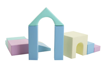 Soft Play 10 Foam Block Set - Light Pastel Creativity — 10