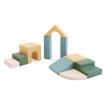 Soft Play 10 Foam Block Set - Pastel Sea Creativity — 2