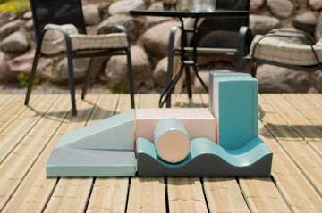 Soft Play 7 Foam Block Set - Light Pastel Discoverer — 2