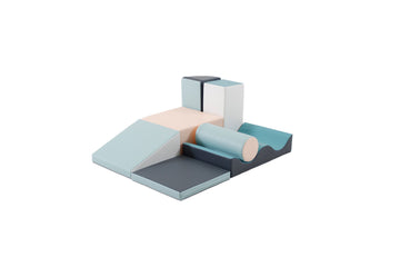 Soft Play 7 Foam Block Set - Light Pastel Discoverer — 7