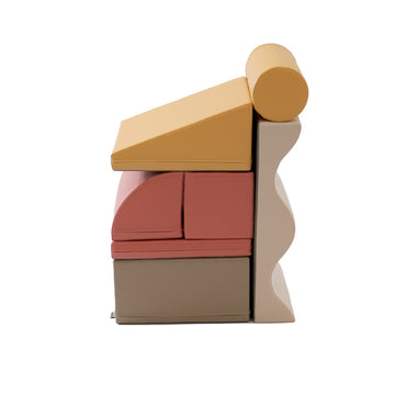 Soft Play 7 Foam Block Set - Pastel Pink Discoverer — 3