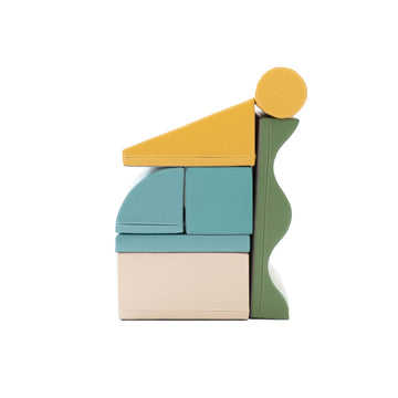 Soft Play 7 Foam Block Set - Pastel Turquoise Discoverer — 2