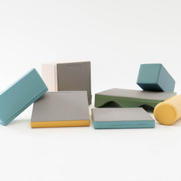 Soft Play 7 Foam Block Set - Pastel Turquoise Discoverer — 7