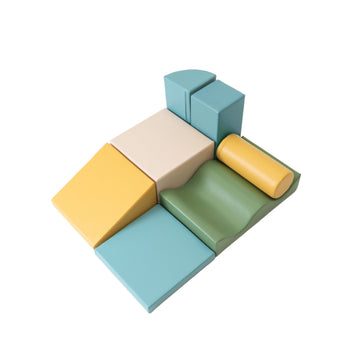 Soft Play 7 Foam Block Set - Pastel Turquoise Discoverer — 8