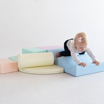 Soft Play 6 Foam Block Set - Light Pastel Explorer — 14