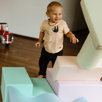 Soft Play 6 Foam Block Set - Light Pastel Explorer — 28