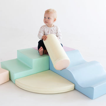 Soft Play 6 Foam Block Set - Light Pastel Explorer — 17