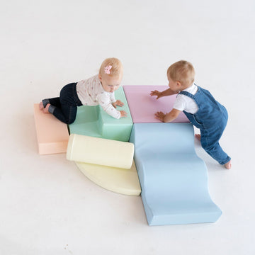 Soft Play 6 Foam Block Set - Light Pastel Explorer — 8