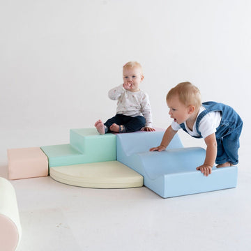 Soft Play 6 Foam Block Set - Light Pastel Explorer — 12