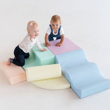 Soft Play 6 Foam Block Set - Light Pastel Explorer — 15