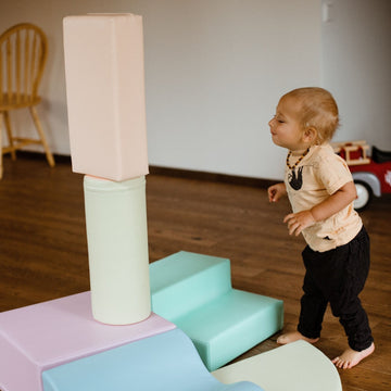 Soft Play 6 Foam Block Set - Light Pastel Explorer — 22