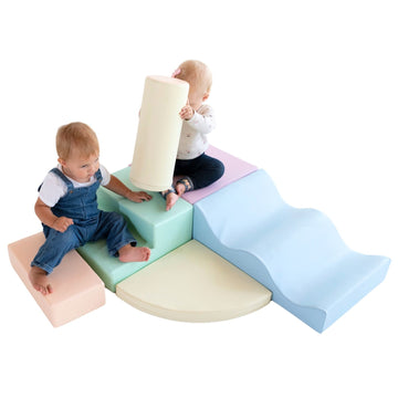 Soft Play 6 Foam Block Set - Light Pastel Explorer — 21