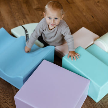 Soft Play 6 Foam Block Set - Light Pastel Explorer — 31